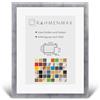 RahmenMax PuzzelMax - Cornice portafoto per poster 35 x 50 cm, colore argento, patinata, 50 x 35 cm, con vetro sintetico trasparente