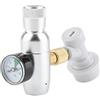 Estink Regolatore CO2, Regolatore di Pressione per Birra e Bevande 0-150 PSI, Valvola di Regolazione Mini con Caricatore 16g per Homebrew Birra Craft