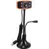 Mipcase Webcam USB con Microfono Regolabile per Computer Desktop e Laptop Plug And Play per Videoconferenze Lezioni Online e Streaming Live