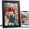 Youyu Cornice digitale da 10,1 pollici WiFi, 1280 x 800P IPS HD Disply, Youyu Digital Photo Frame con 32 GB di spazio di archiviazione, cornici per foto condivise tramite app gratuita, cornice elettronica