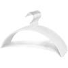 Zoe Deco Confezione da 10 grucce antiscivolo senza spalline, con rivestimento antiscivolo, in acciaio, per maglioni e camicie, eleganti e sottili, colore: bianco