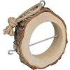 Windhager supporto per palla grassa per uccelli Bleckwand, da appendere, in legno di betulla, mangiatoia per uccelli, stazione di alimentazione, resistente alle intemperie, durevole