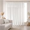 HOME LINGE PASSION Tenda in 100% garza di cotone 180 x max 300 cm (regolabile) bianco