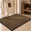 Mibao Zerbino di benvenuto, per interni ed esterni, antiscivolo, impermeabile, resistente, lavabile in lavatrice, a basso profilo, per porta sul retro, patio, veranda, 81 x 50 cm, marrone