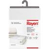 Rayen - Scatola d'immagazzinaggio di Biancheria e Coperte per Letto. Sacco di Tela per Biancheria con Lampo, graticola traspirabile, Pieghevole e Resistente. 55 x 65 x 20 cm. Bianco/Traslucido