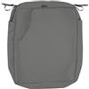 Classic Accessories Fodera per cuscino per sedile esterno, resistente all'acqua 25 x 27 x 5 pollici, fodera per cuscino per sedia da esterno, fodera per cuscino per sedia per mobili, grigio carbone