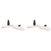Elvedes - 1 paio di pattini freno V-Brake 72 mm, gomma White Compound per bicicletta/cicle/VAE/E-Bike adulto, unisex, colore: bianco (Confezione da 2)