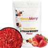 Honeyberry Fragole Liofilizzate a Pezzi 50g - Fragole Disidratate - Frutta Liofilizzata - Frutta Secca Disidratata - Perfette per Dolci, Decorazioni per Torte, Snack, Muesli, Dessert