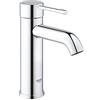 GROHE Essence Rubinetto Miscelatore Monocomando per Lavabo, DN 15S, funzione risparmio energetico, Cromato 23797001