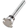 Trend - Router da incasso 30/2X1/4TC, 3,2 mm, C x 19,1 mm, colore: Argento