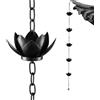 Rrlihjgu Catena della Pioggia,Decorativa da Giardino per Raccolta Acqua | Alternative Decorativa alle Grondaie - per Protezione Fondamentale Casa Giardino Esterno Ingresso Patio Paesaggistica Grondai