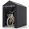RELAX4LIFE Garage Moto per Esterno Portaoggetti (92x150x150cm)