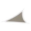 Perel Vela ombreggiante triangolare con 107 LEDs, poliestere idrorepellente, protezione UV 95%, 3.6 x 3.6 x 3.6 m illuminazione LED solare, shade sail per giardino e terrazza, taupe