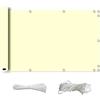 ZQXFZ Telo Frangivento per Balconi 50x250cm con Corda e Fascette Protezione Solare 160g/㎡ Resistente allo Strappo Facile da Montare Copertura Recinzione Giardino -Beige.