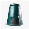 Original Organics Compostiera da giardino Blackwall 330L verde in plastica riciclata con sportello frontale e coperchio antivento per rifiuti alimentari e da giardino uso esterno