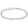 Stroili Bracciale Catena Gentleman Argento Rodiato