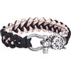 TQWSVUM Bracciale in Paracord da Uomo Lupo Vichingo - Bracciale in Corda Intrecciata con Testa di Lupo Celtico Norreno - Gioielli Intrecciati A Mano Personalizzati in Paracord Odin Animal Jewelry
