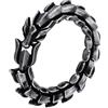 DPGOLDP Bracciale Ouroboros Vichingo Jormungandr Acciaio inossidabile Pesante Drago Teschio Amuleto Gioielli Punk Snake Bangle