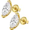 jiamiaoi Orecchini Uomo Diamante Donna Orecchino Diamanti Anello Zirconi Argento Brillantino Orecchino Uomo Orecchini Bianco con Zirconi