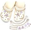 TYXHXTF 12 Pezzi Shoe Charm, Accessori Scarpe con Diamanti Cristallo, Accessori per Scarpe Fai-da-te, Ciondoli per Decorazioni per Scarpe, Cristallo Diamante Bling Scarpe Accessori, Ragazze, Donne
