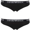 Emporio Armani Essential Cotton 2-Pack Thong Tanga Donna (Pacco da 2)