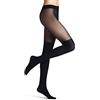 FALKE Overknee 25 DEN W Ti materiale morbido tinta unita 1 pezzo, Collant Donna, Blu Marine 6179, S-M