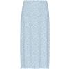 PIECES Pcflora HW Midi Skirt BC, Blu di Cachemire, X-Small