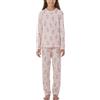 Schiesser Bambina Set Pigiama Lungo Senza Polsini 100% Cotone - Taglia 98 a 176