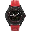 Timex Orologio digitale al quarzo da uomo con cinturino in poliuretano TW2W53700VQ, Rosso