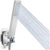 Voolan Soffione Doccia Portatile Interamente in Metallo, Soffioni Doccia ad Alta Pressione Voolan, Soffione Doccia Manuale Cromo con Nastro in Teflon. Quadrato