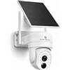 SYMYNELEC Telecamera WiFi da Esterno 5GHz/2,4GHz con Pannello Solare | Videocamera Sorveglianza a Batteria, Rilevamento Umano e Allarme, Audio Bidirezionale, Compatibile con Alexa, IP65