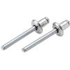 Aqxyxsw Rivetti a strappo M2.4 .8 M3.2 a aperti a testa cieca bombata a a Perno di trazione in alluminio a tonda lingli(10pcs,M2.4 x 5mm)