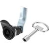 PATIKIL Triangolo Camma Serratura Tubolare 1-1/4 Cilindro Lunghezza | 1-1/16 Pannello Spesso, per Elettrico Armadio Acqua e Contatore Gas, Armadio Cassetto Serratura, con Grandi Tasti