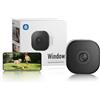 AKINGUAR Telecamera da Finestra 2K 3MP, Non Richiede Forature | Telecamera Interno Wi-Fi 2.4/5GHz, Anti-Riflesso, Visione Notturna a Colori,Rilevamento di Persone/Veicoli,Registrazione 24/7