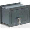 Burg-WÄCHTER Cassaforte da parete con chiave, 4,6 l, 7,2 kg, Pure-Safe PSW 110 K, antracite, esterno: 201 x 305 x 148 (altezza x larghezza x profondità)
