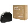 FIBARO Interruttore relè a commutazione singola 2/Z-Wave Plus, trigger on/off wireless, FGS-213, nero
