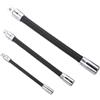Generic 3 Pcs Flexible Shaft Extension Bar 1/2 1/4 3/8 Inch Drives Universal Wrench Extension Bars Bendable Spanner Sleeve Extensions Rod for Home Maintenance & Car Industry
