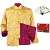 YOOCHUENG Vestito Tradizionale Cinese Uomo in Stile Tang Cinese (EU 46-56) | Taglie (M/XL/XXL),Reversibile,Costume Cinese da Uomo,Giacca a Maniche Lunghe per Kung Fu e Arti Marziali,Regalo per Papà