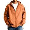 DUHGBNE Giacca Uomo Primaverile Giacca Mezza Stagione Uomo Giubbotto Leggero Lunga Maniche con Zip Casual Giubbotto Estivo e Tasche Bomber Jacket con Cappuccio Antivento Sportiva Giubbino