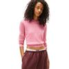 Tommy Jeans Donna Pullover Essential Crew in Cotone, Rosa (Mystic Pink), XXS