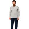 de fonseca Pigiama Uomo in Caldo Cotone, Art. FR246 Grigio Melange M
