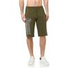BOXEUR DES RUES Pantaloncino Verde Militare con Logo