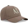 Armani Exchange Icon Logo Hat Cappellino da Baseball, Legno, Taglia Unica Uomo
