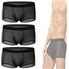 Generico Niksy Underwear, Boxer Trasparenti UltraSottili da Uomo Niksy in Seta ghiacciata, Traspiranti, freschi
