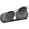 NOOZ Optics Occhiali da Sole da Lettura Unisex - Leggeri con Custodia Compatta - Occhiali da Lettura Uomo e Donna - CRUZ - Rotondi - Cristallo - 1.5