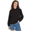 Calvin Klein Felpa Donna con Cappuccio, Nero (Ck Black), L