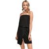 Urban Classics Ladies Viscose Bandeau Dress Donna Abito Lungo Nero 95% Viscosa, 5% elasthane