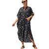 YOUKD Kaftan Lungo Estivo da Donna Abito Lungo Costume da Bagno della Boemia Accappatoi da Spiaggia