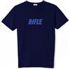 Rifle jeans and jackets T-Shirt da Uomo Manica Corta 100% Cotone Taglie Forti Leggera Rifle 3X 4X 5X 6X (5XL - Blu)