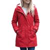 YYNUDA Cappotto invernale da donna, caldo, parka a mezza lunghezza, giacca invernale, con cappuccio spesso, pelliccia, giacca con cappuccio, taglia grande, #337 Rosso, 4XL